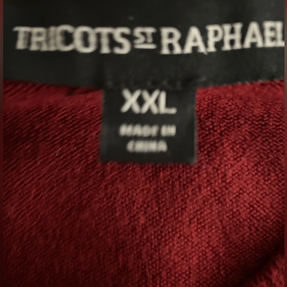 Big & Tall, V-Neck, Sweater, Color: Maroon, Size XXL , Excellent Condition - Picture 2 of 2
